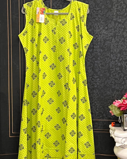 Soft cotton kurti | short sleeves attached inside - Kurti Connection USA