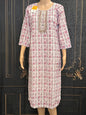 Cotton chikankari kurti - Kurti Connection USA