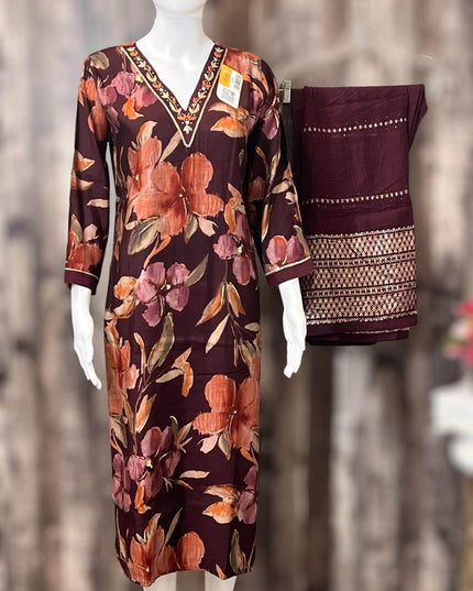 Modal silk kurti set | salwar kameez - Kurti Connection USA