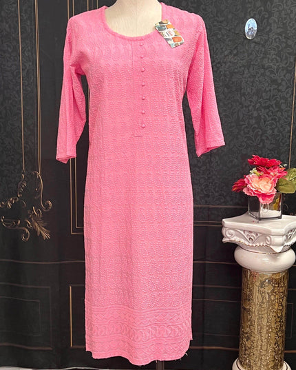 chikankari kurti - Kurti Connection USA