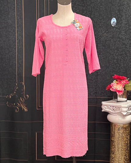 chikankari kurti - Kurti Connection USA