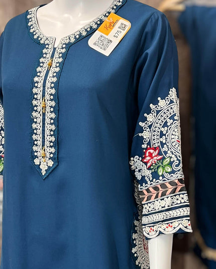 Soft cotton kurti set - Kurti Connection USA