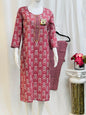 Cotton kurti pant set - Kurti Connection USA