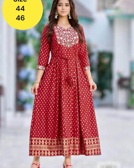 Soft cotton kurti - Kurti Connection USA