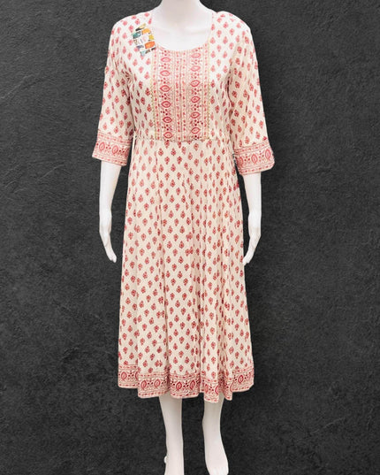 Soft cotton kurti - Kurti Connection USA