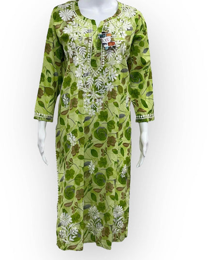 Cotton chikankari kurti : SALE - Kurti Connection USA