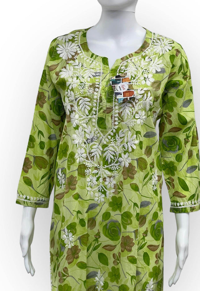 Cotton chikankari kurti : SALE - Kurti Connection USA
