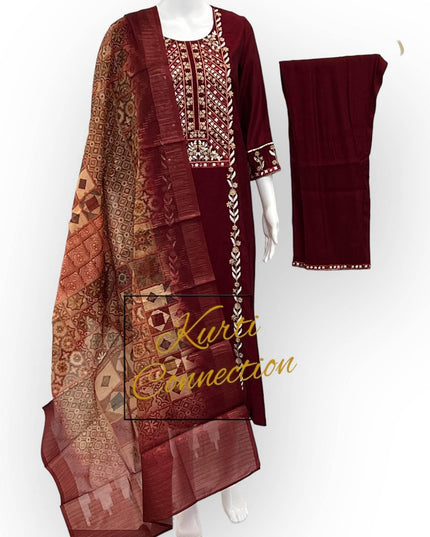 Modal silk kurti set | salwar kameez - Kurti Connection USA