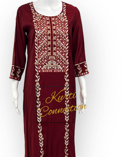 Modal silk kurti set | salwar kameez - Kurti Connection USA