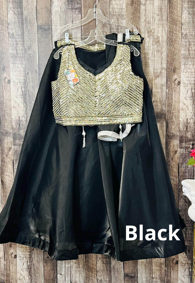 Tissue organza lehenga choli set - Kurti Connection USA