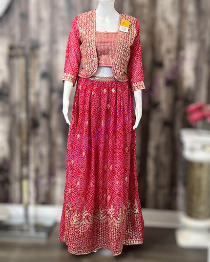 Lehenga choli set with jacket - Kurti Connection USA