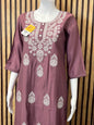 Chanderi silk kurti - Kurti Connection USA