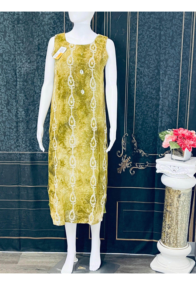 Pure chiffon kurti | batik print - Kurti Connection USA
