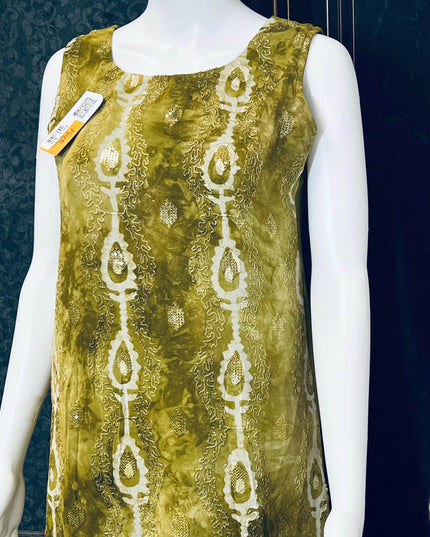 Pure chiffon kurti | batik print - Kurti Connection USA