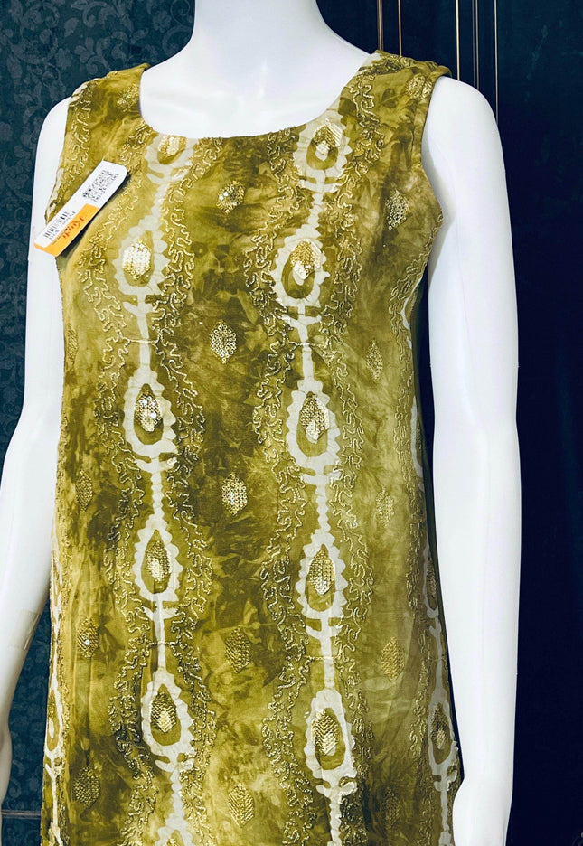 Pure chiffon kurti | batik print - Kurti Connection USA