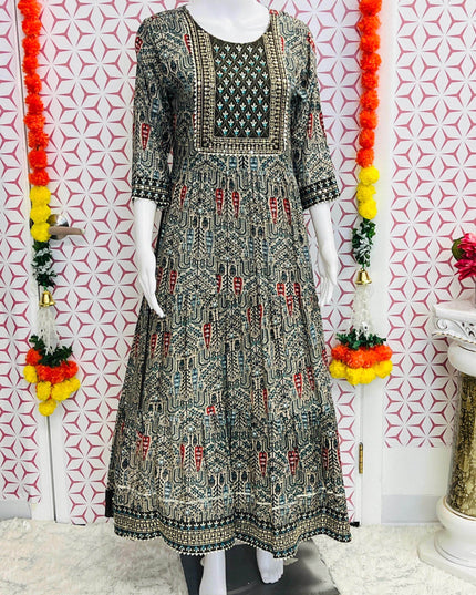 Rayon kurti | printed kurti - Kurti Connection USA