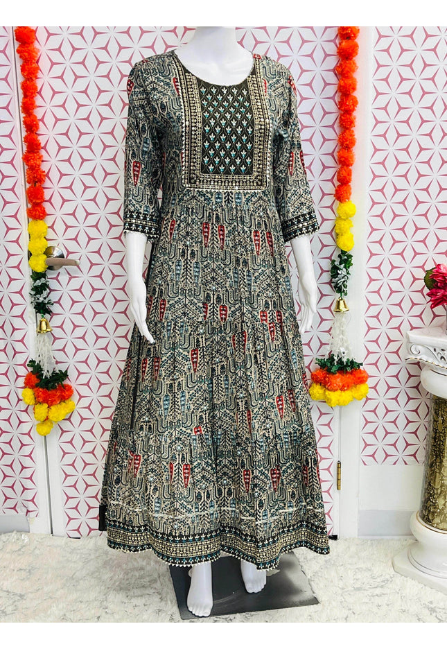 Rayon kurti | printed kurti - Kurti Connection USA