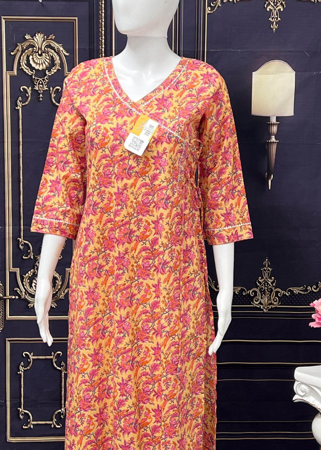 Mulmul cotton Kurti - Kurti Connection USA