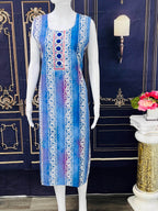 Batik print kurti with full lining - Kurti Connection USA