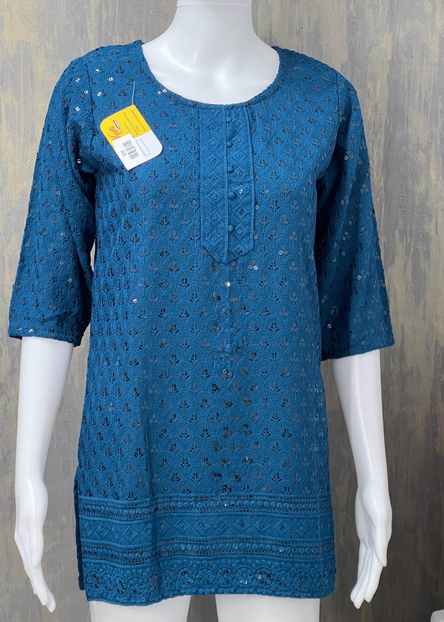 Short kurti / sequin short kurti - Kurti Connection USA