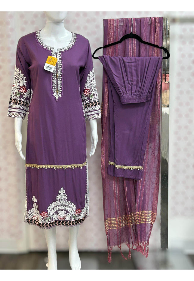 Rayon kurti pant set - Kurti Connection USA
