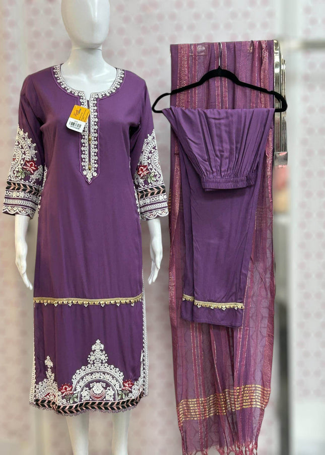 Rayon kurti pant set - Kurti Connection USA