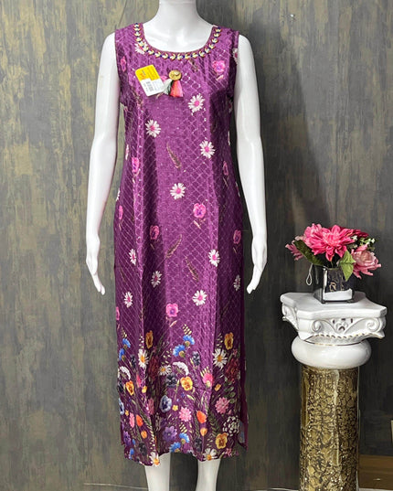 Chinon silk kurti - Kurti Connection USA