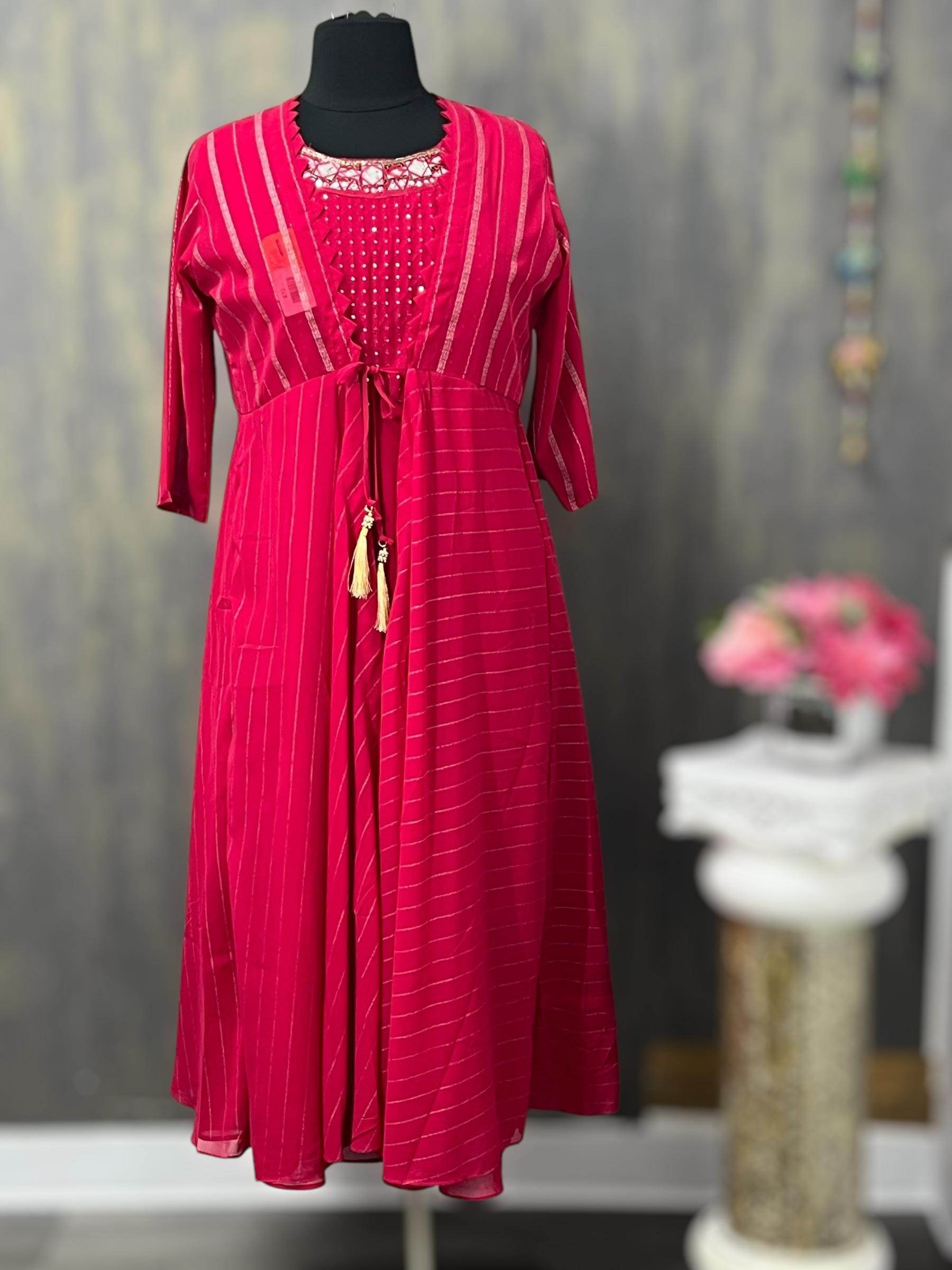 Georgette Kurti | plus size Kurti - Kurti Connection USA