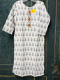 Kota cotton kurti | chikankari work | Block print kurti - Kurti Connection USA
