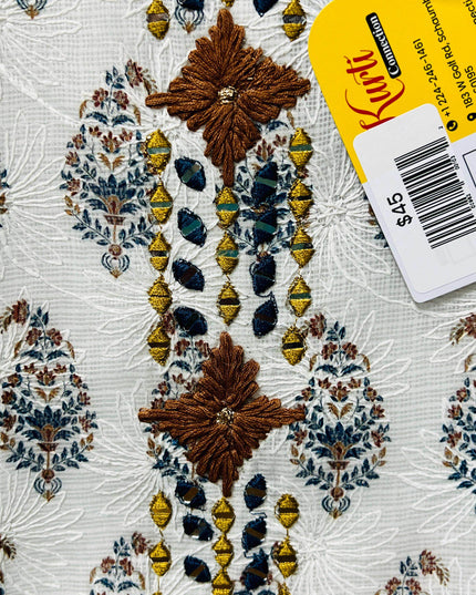 Kota cotton kurti | chikankari work | Block print kurti - Kurti Connection USA