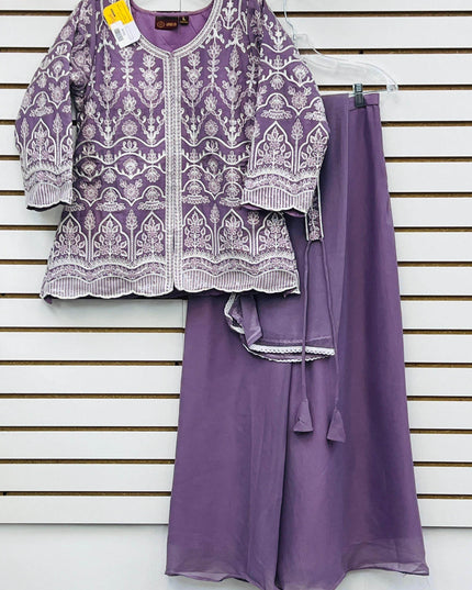 Short kurti with Plazzo pant | indo western outfit - Kurti Connection USA