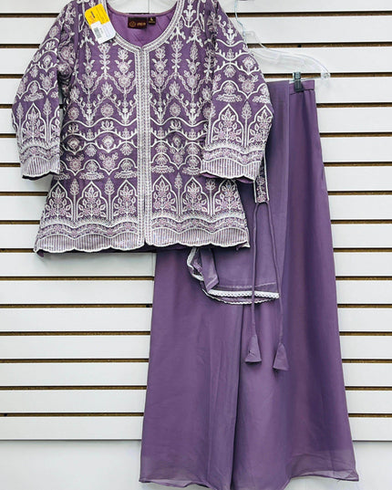 Short kurti with Plazzo pant | indo western outfit - Kurti Connection USA
