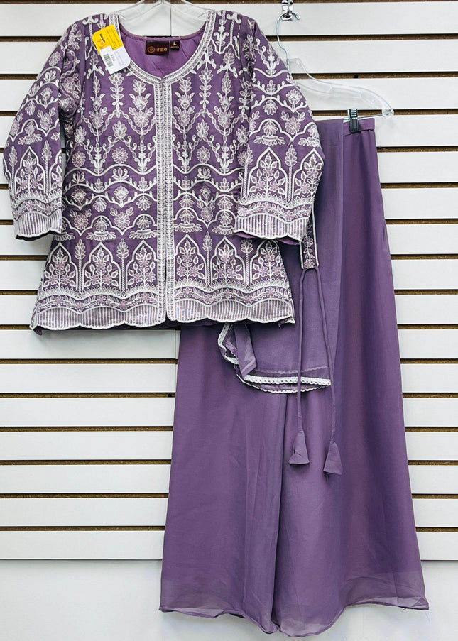 Short kurti with Plazzo pant | indo western outfit - Kurti Connection USA