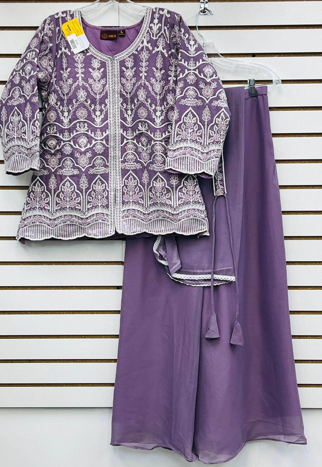 Short kurti with Plazzo pant | indo western outfit - Kurti Connection USA