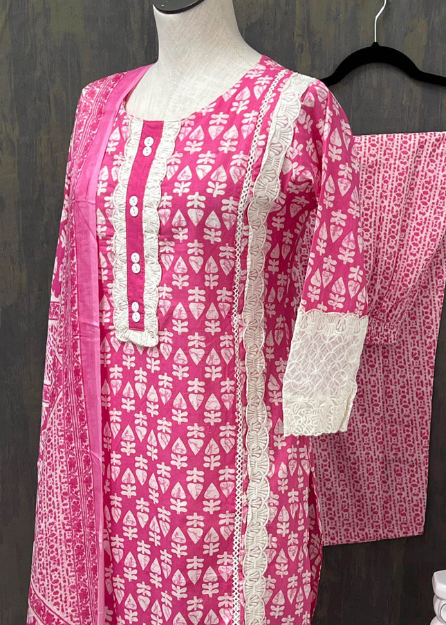 Cotton kurti pant set - Kurti Connection USA