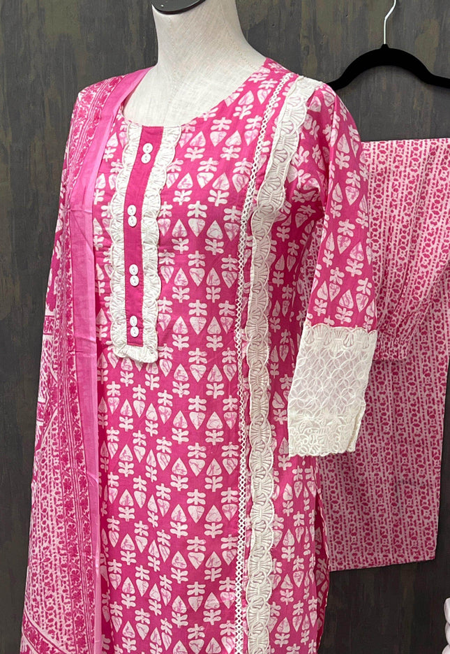 Cotton kurti pant set - Kurti Connection USA
