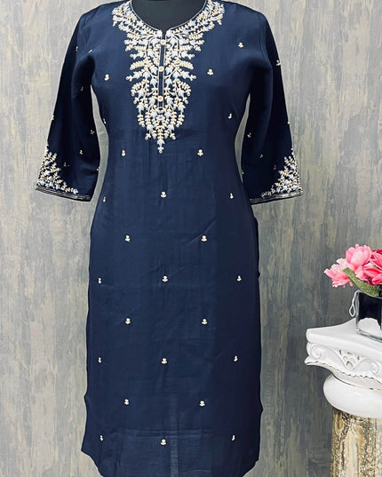 Modal silk kurti - Kurti Connection USA