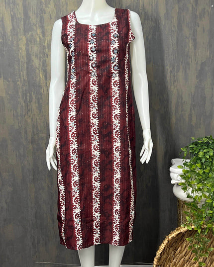 Batik print kurti - Kurti Connection USA
