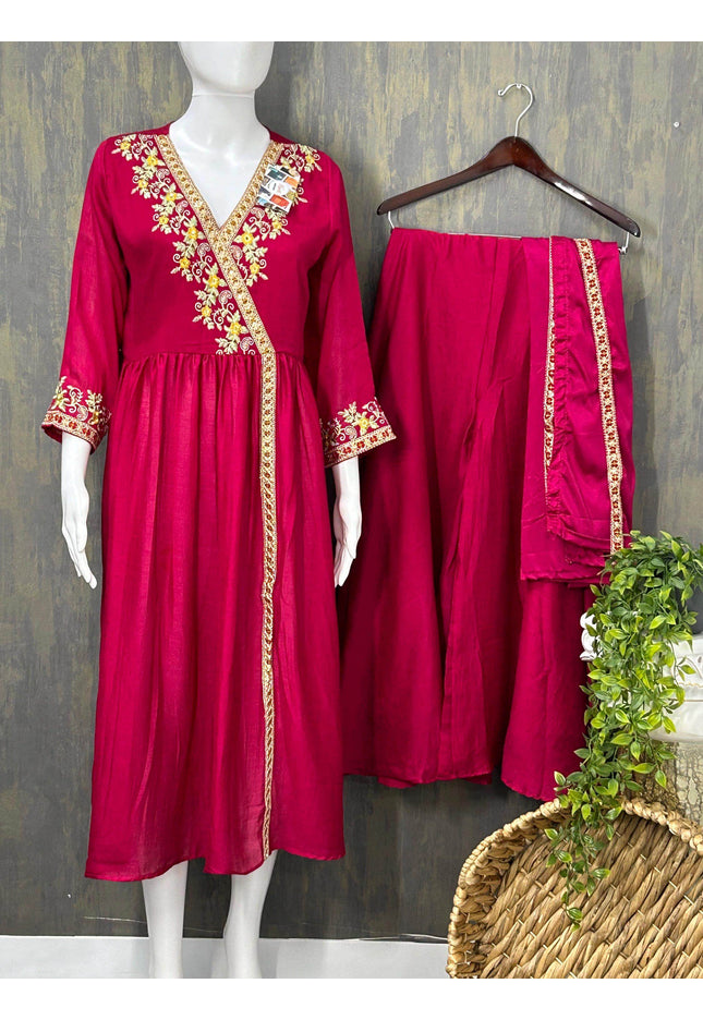 Party wear kurti palazzo set - Kurti Connection USA