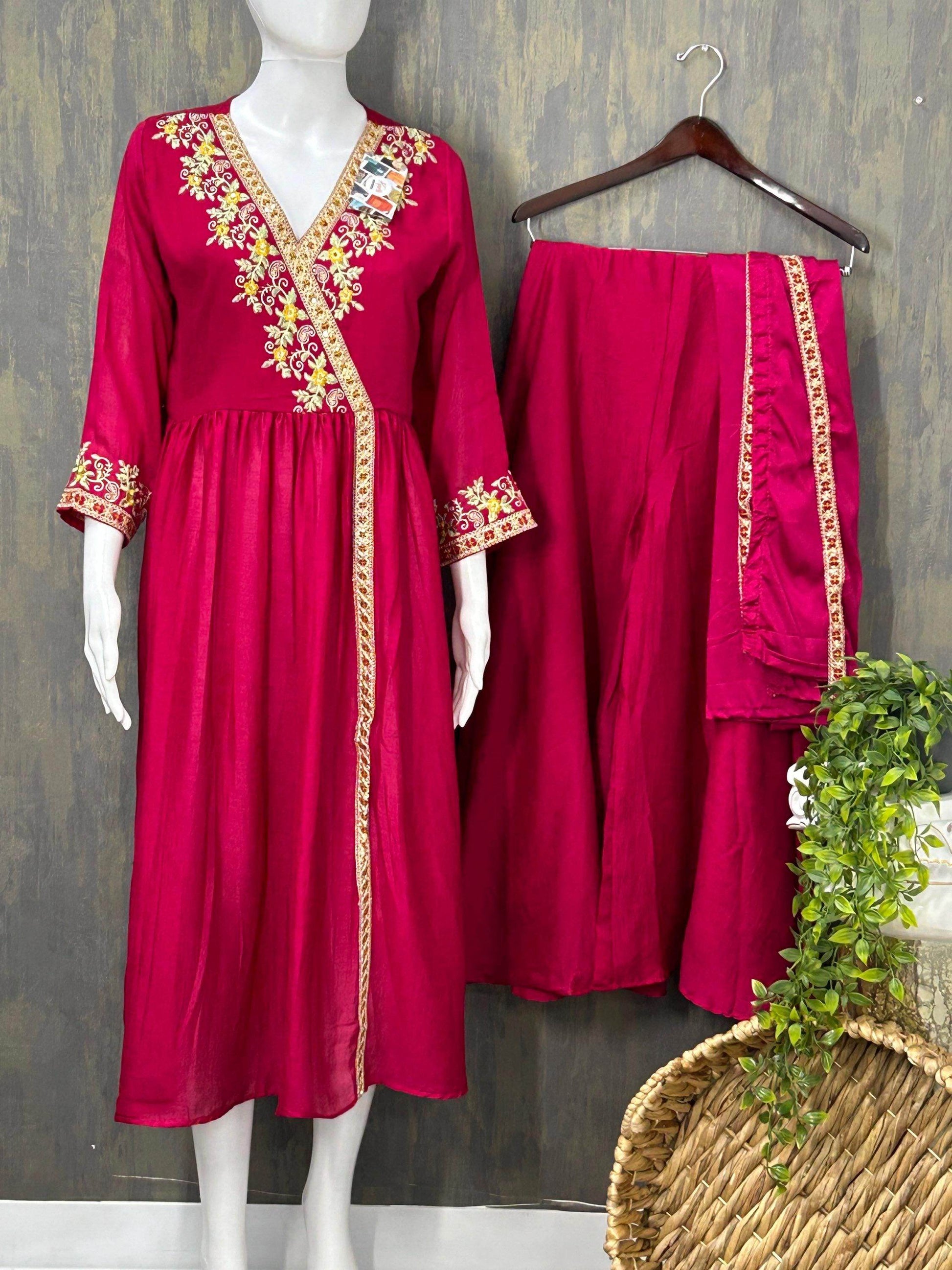Party wear kurti palazzo set - Kurti Connection USA