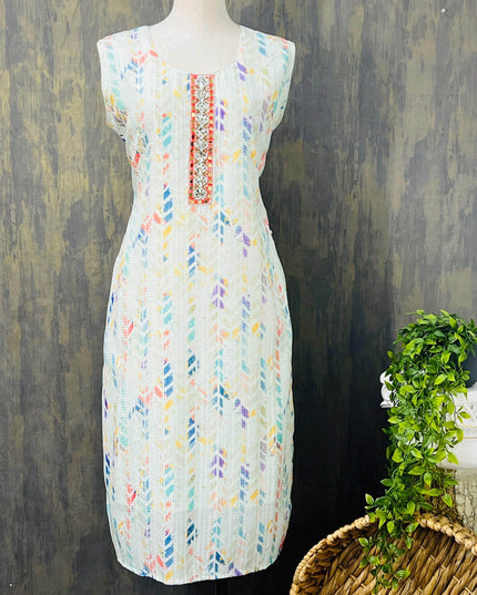 Soft cotton kurti - Kurti Connection USA