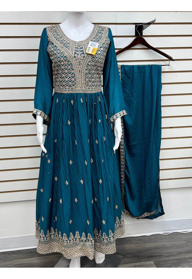 Silk kurti set - Kurti Connection USA