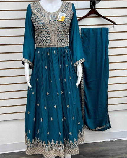 Silk kurti set - Kurti Connection USA