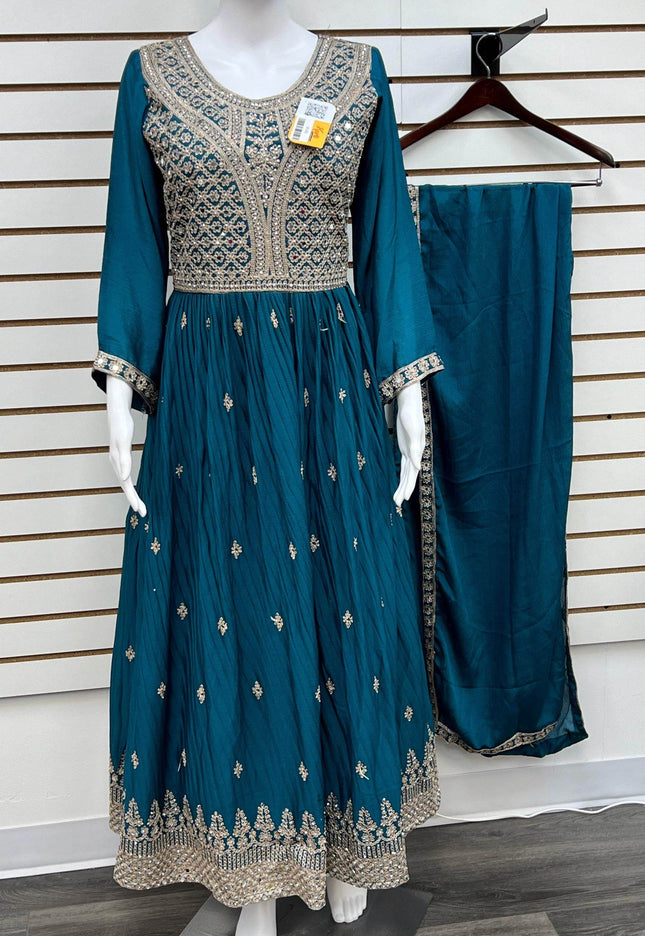 Silk kurti set - Kurti Connection USA