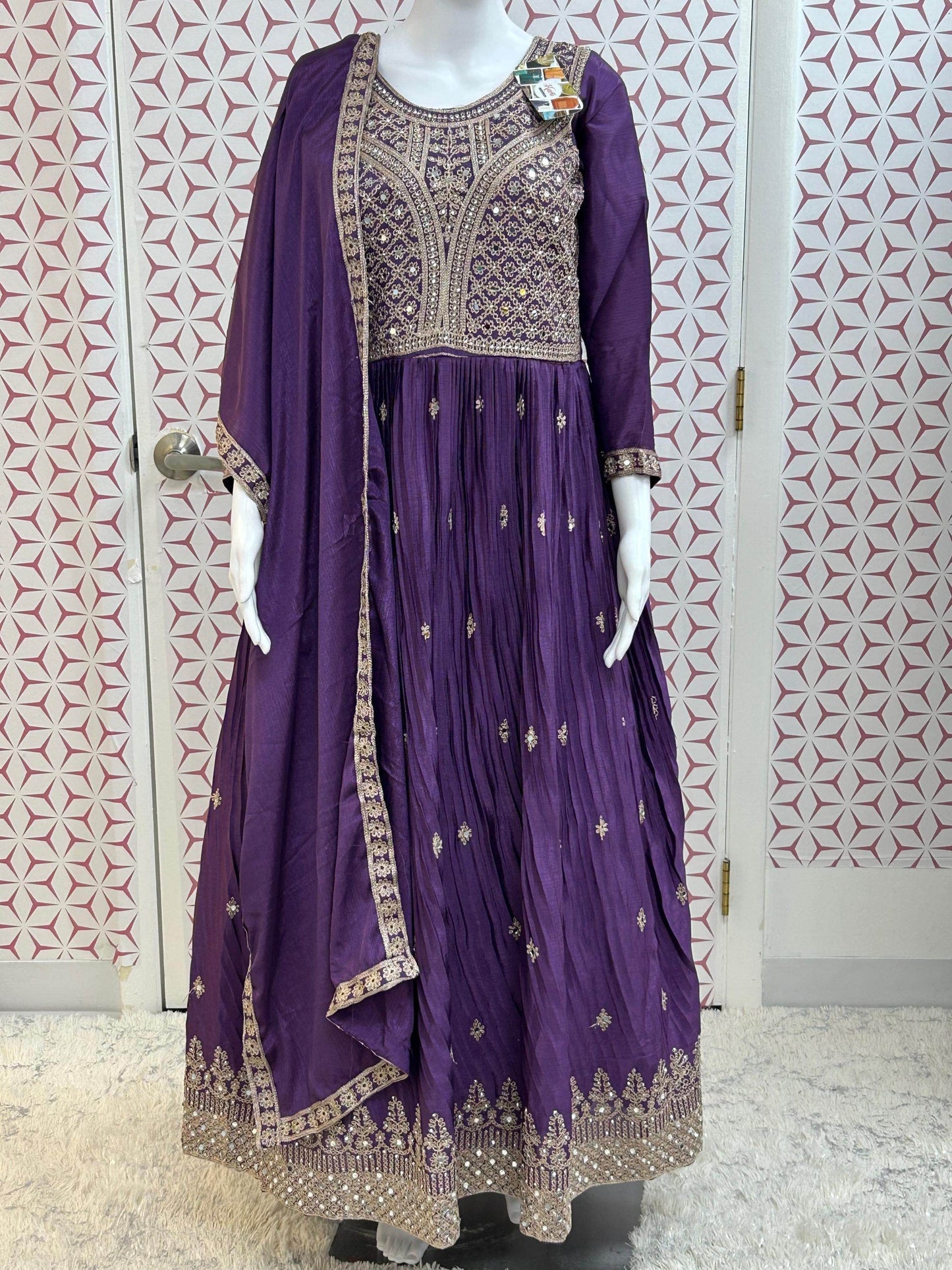 Silk kurti set - Kurti Connection USA