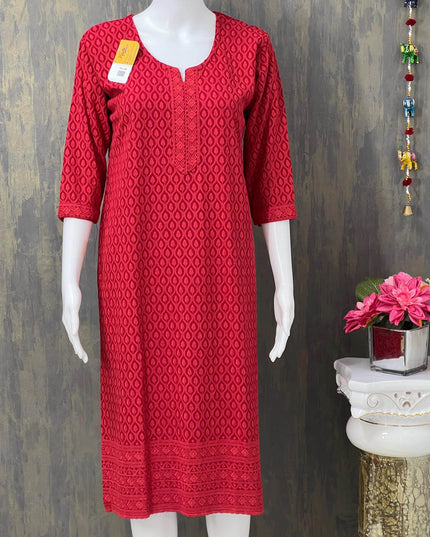 Chikankari kurti - Kurti Connection USA