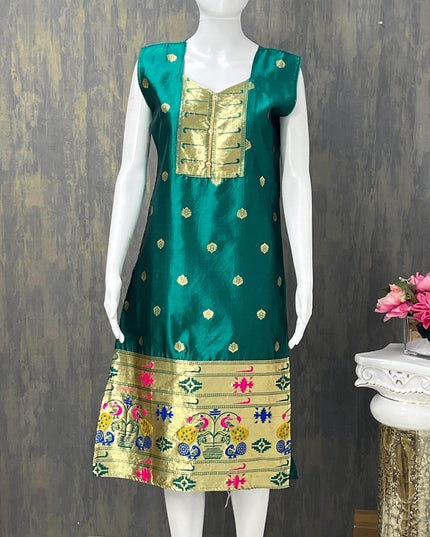 Paithani kurti / sleeves available - Kurti Connection USA