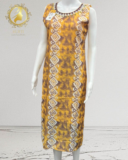 Batik print georgette Kurti - Kurti Connection USA