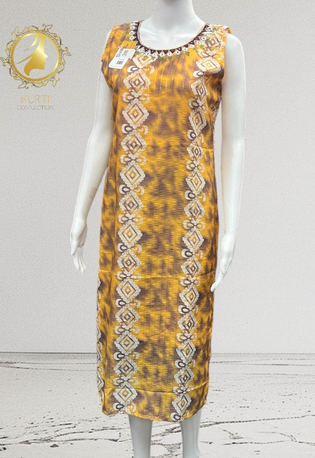 Batik print georgette Kurti - Kurti Connection USA