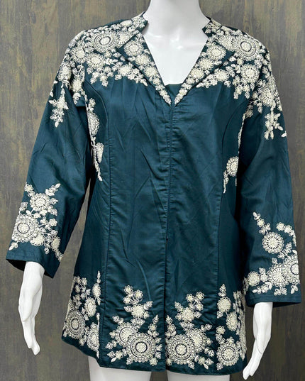 Silk short Kurti - Kurti Connection USA